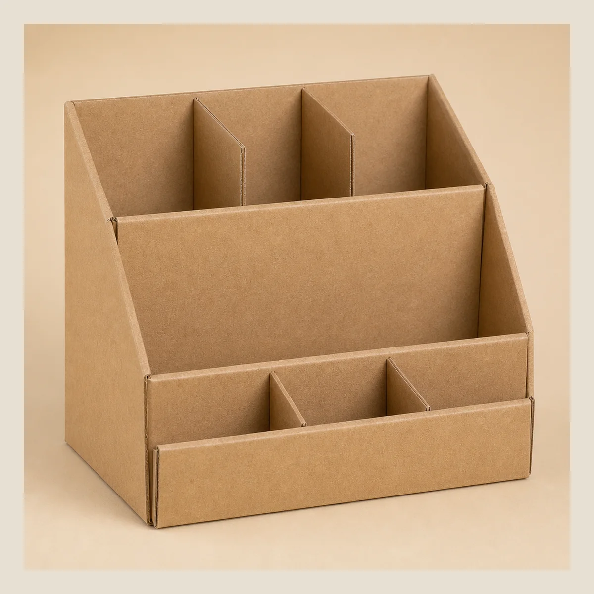 Recycled cardboard desk caddy