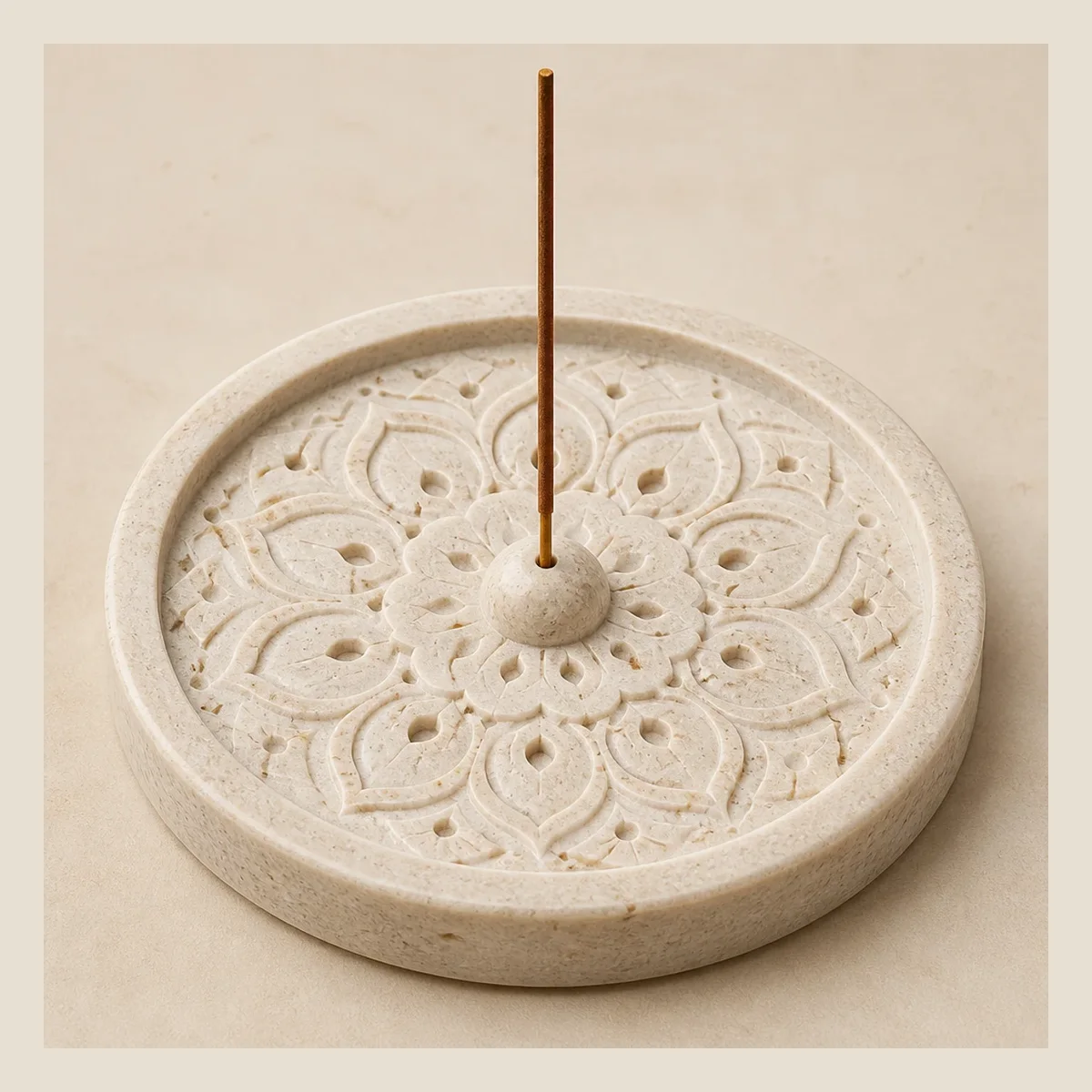Stone incense holder
