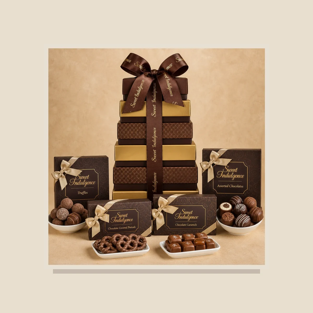 Chocolate truffle tower