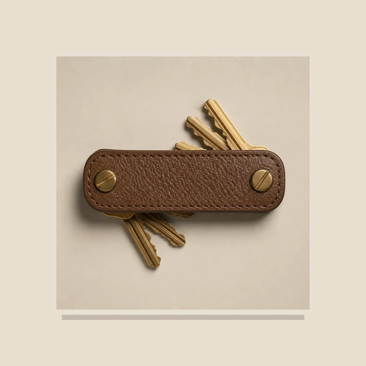 Leather key organiser