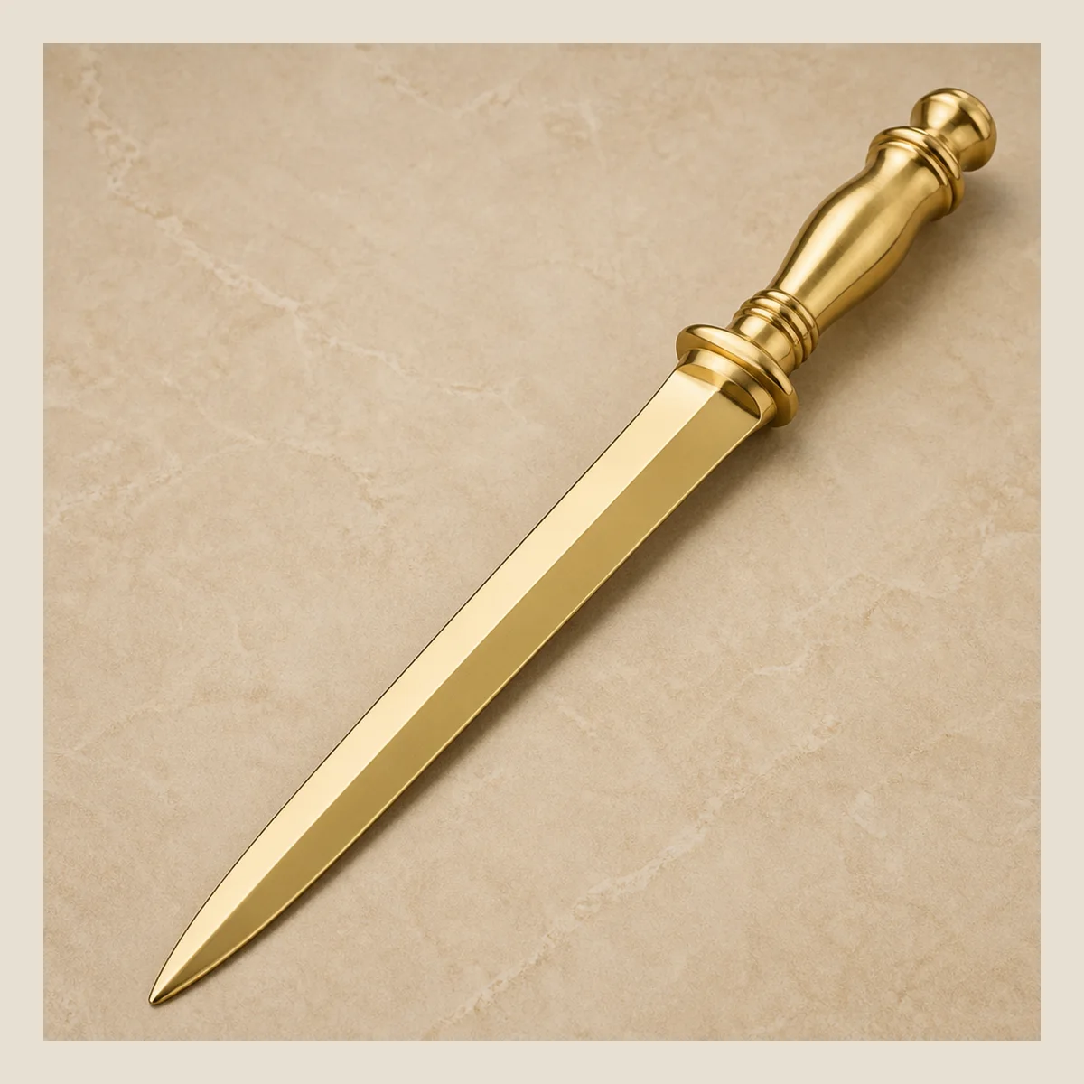 Brass letter opener