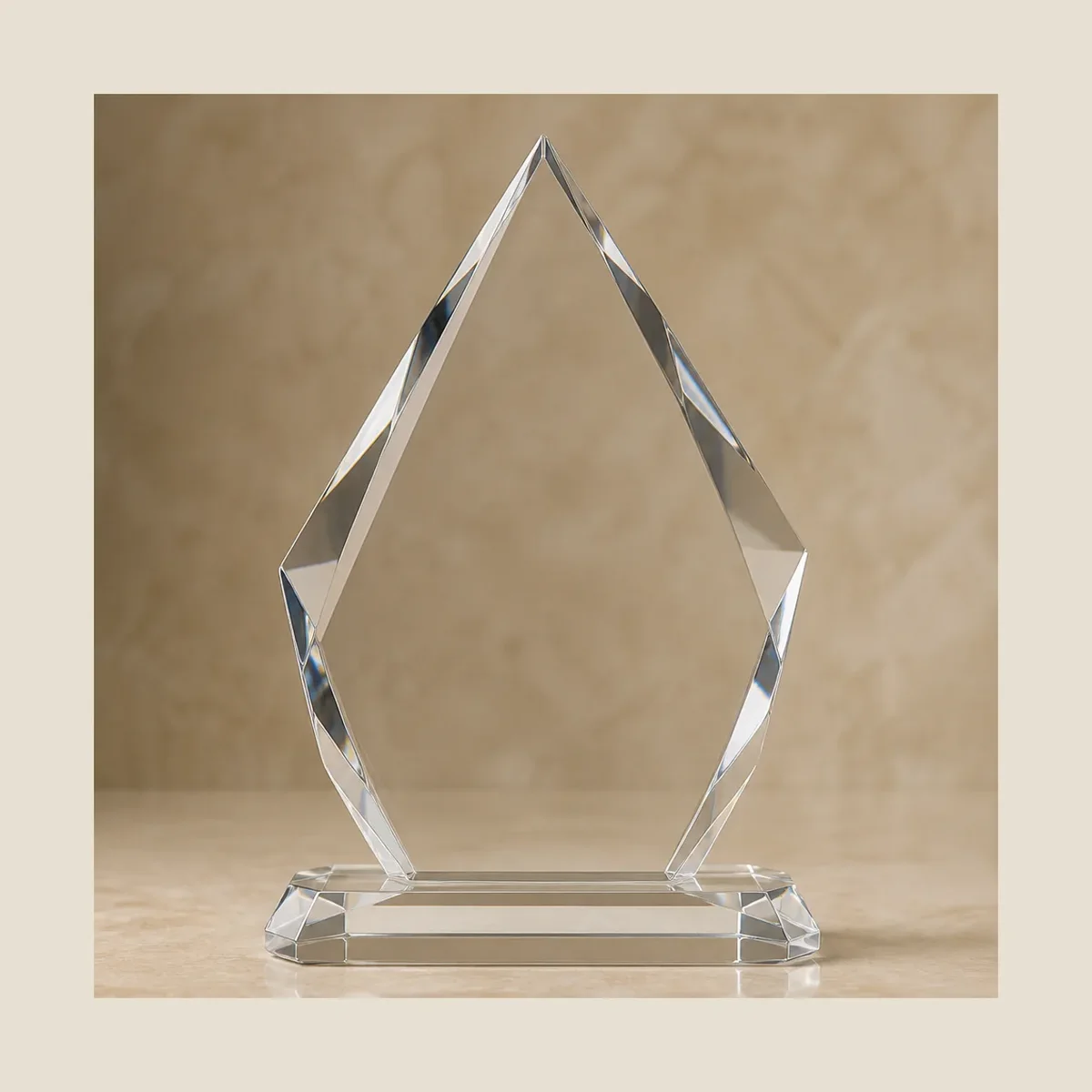 Crystal recognition trophy