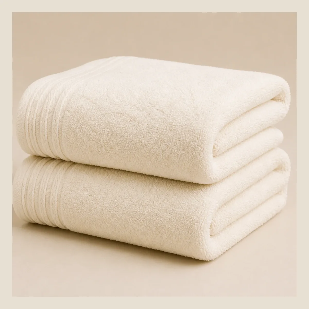 Organic cotton towel pair