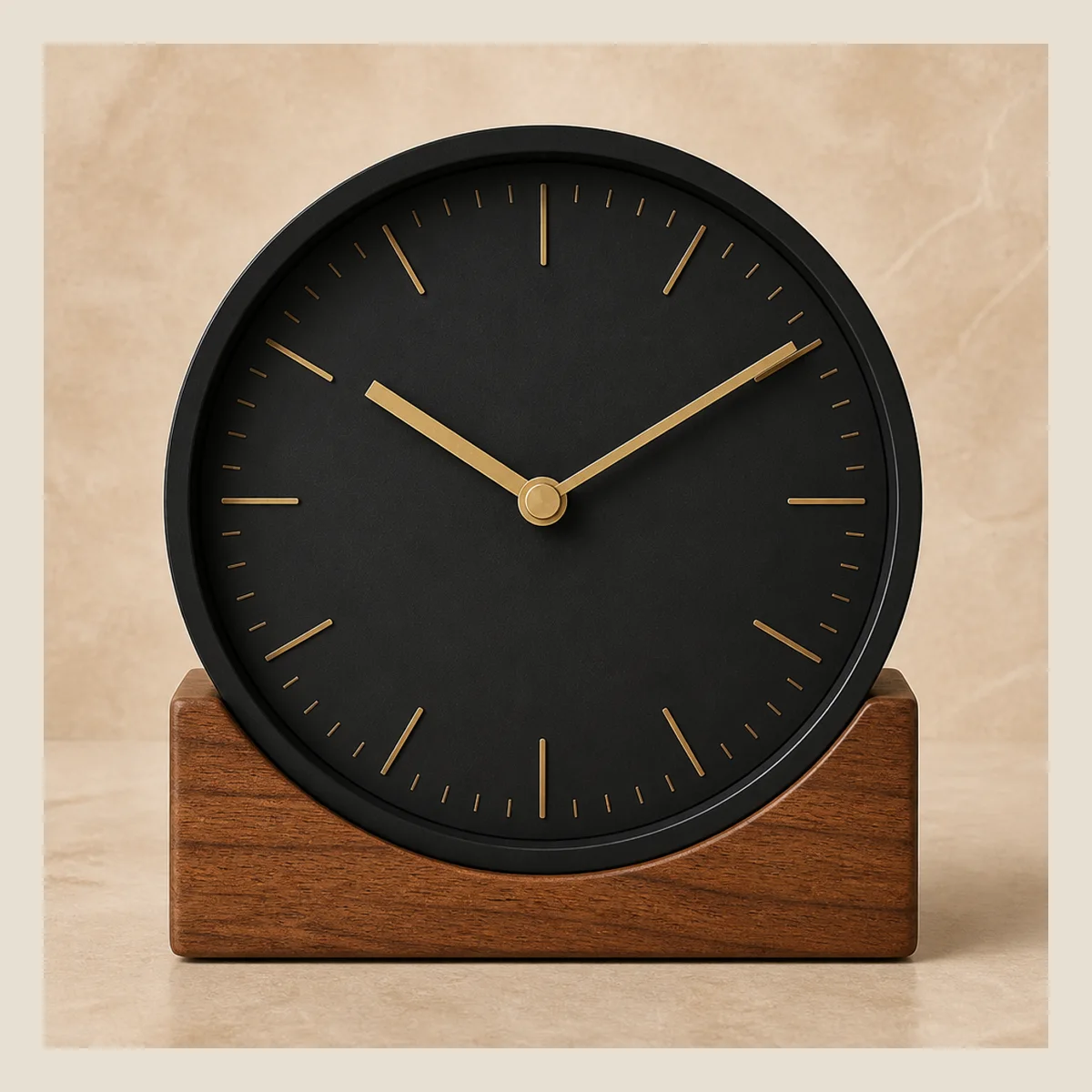 Minimal analog desk clock