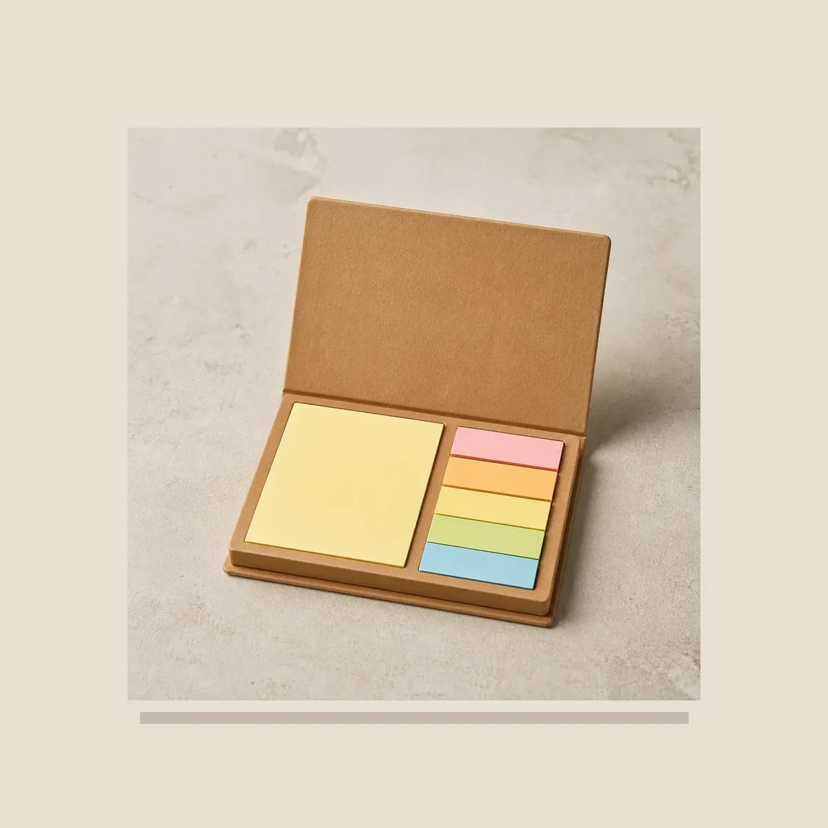 Sticky notes desk set
