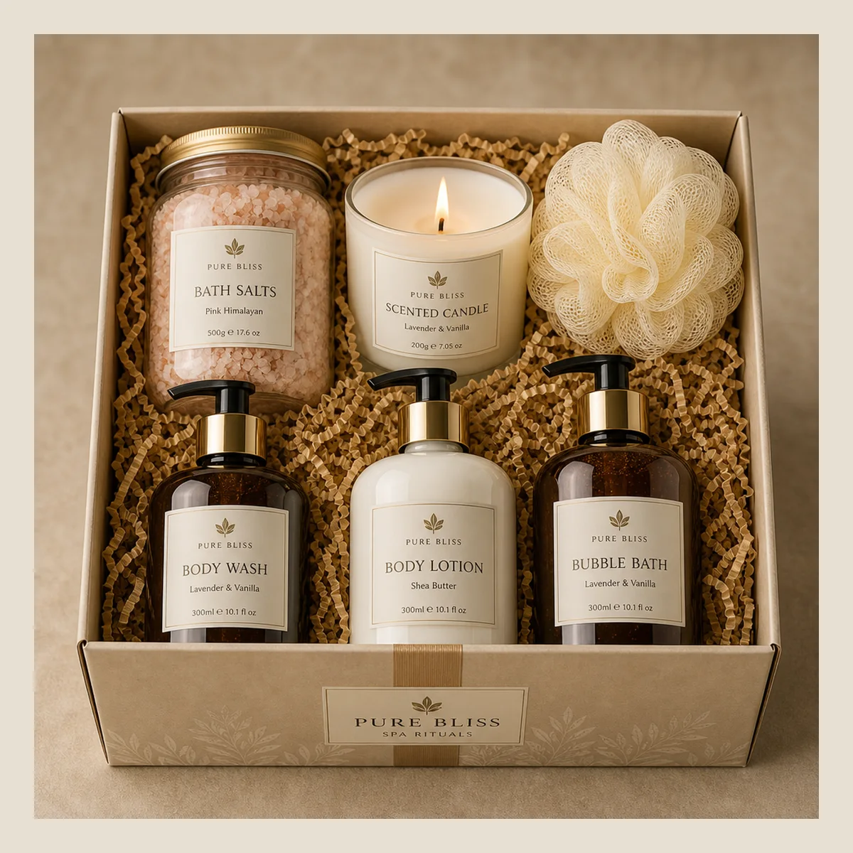 Spa bath ritual set