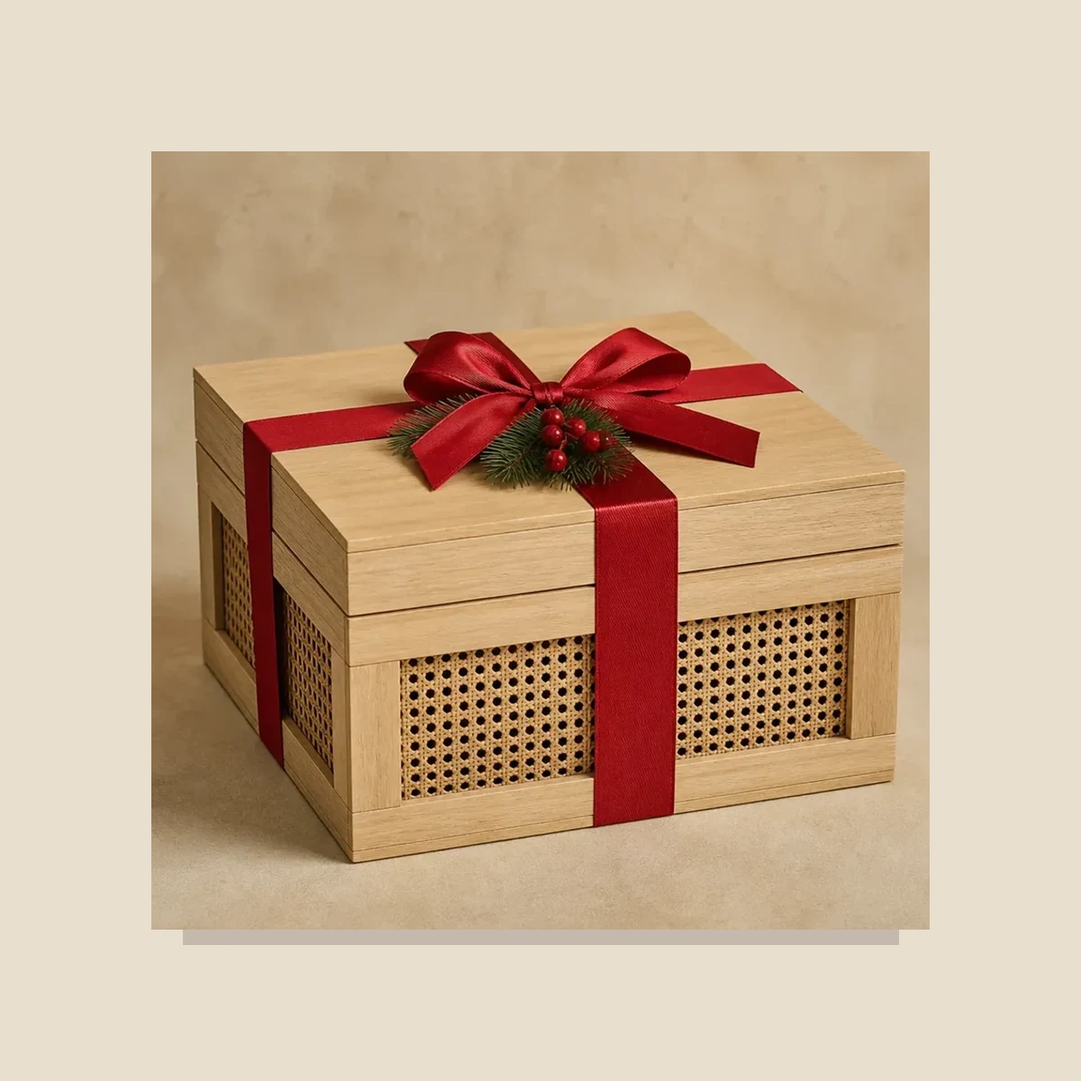 Festive corporate hamper crate