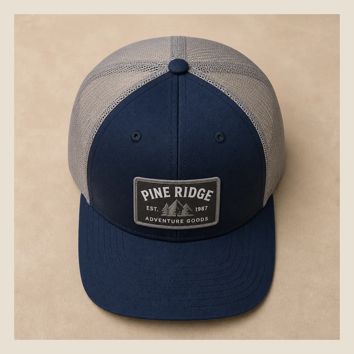Cotton twill trucker hat