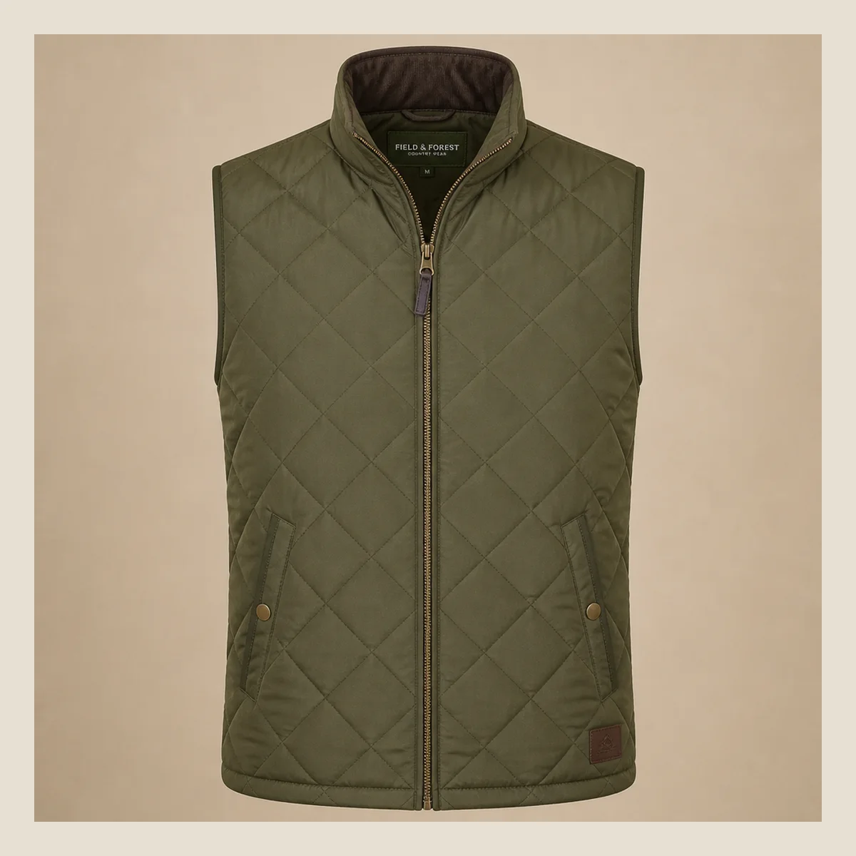Quilted sleeveless gilet