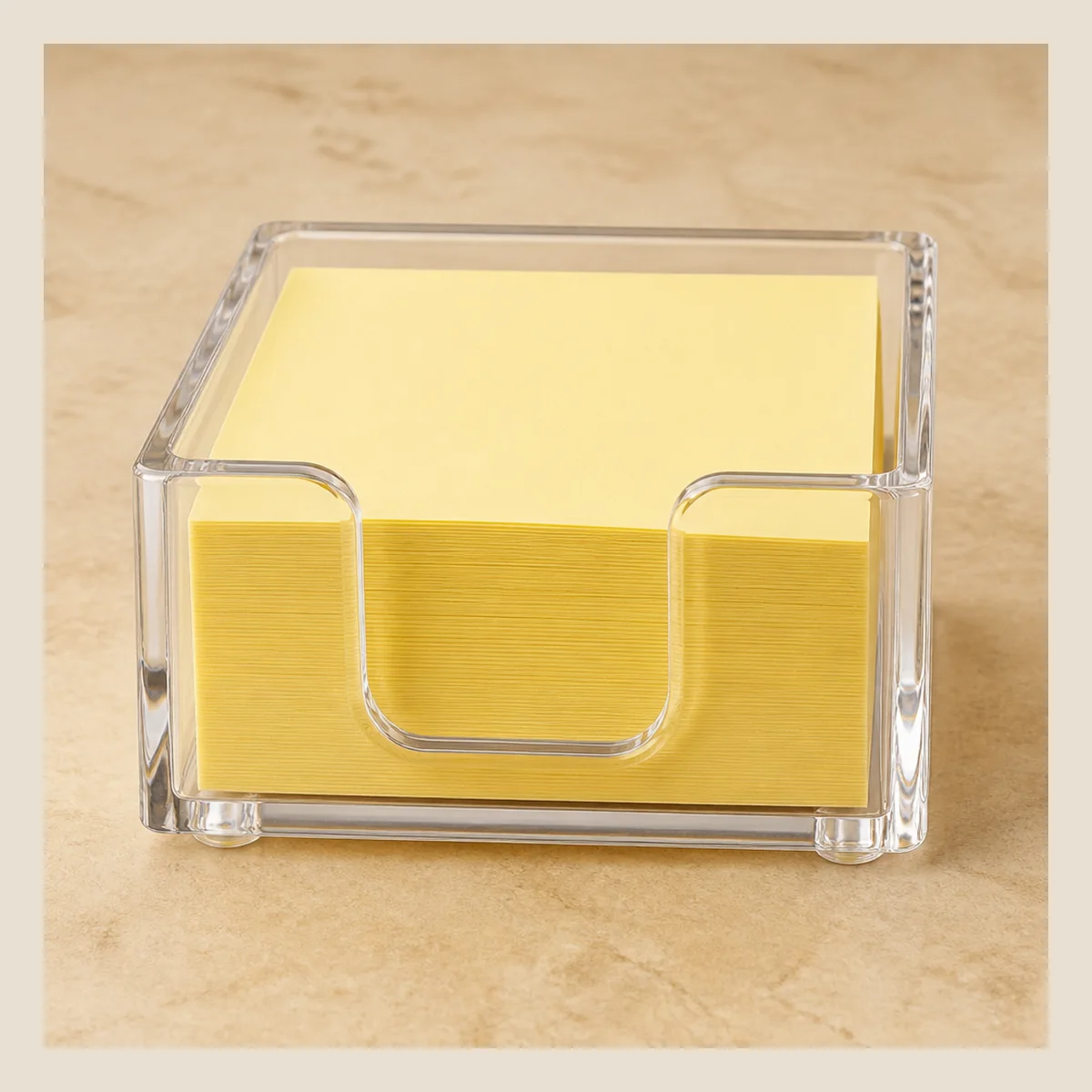 Acrylic sticky-note dispenser
