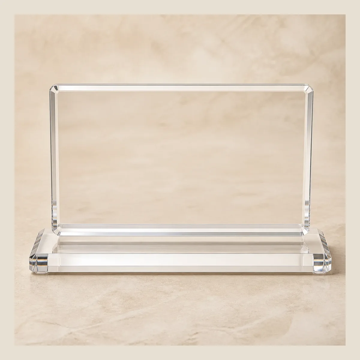 Acrylic desk nameplate
