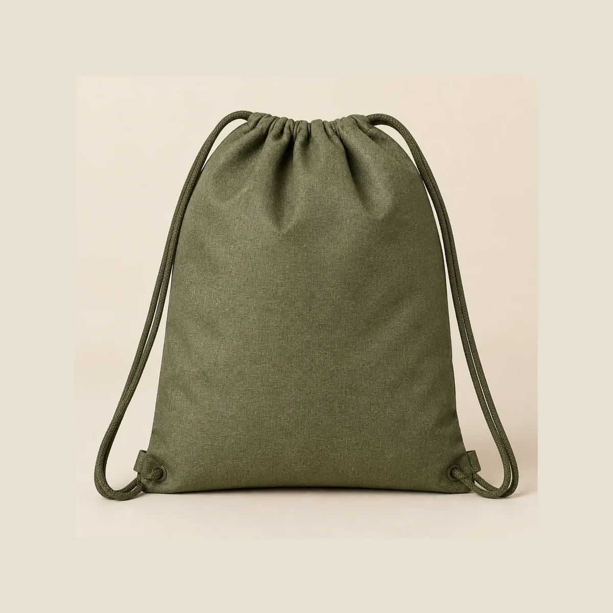 Recycled drawstring bag