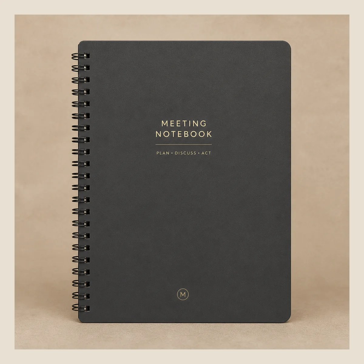 Spiral meeting notebook