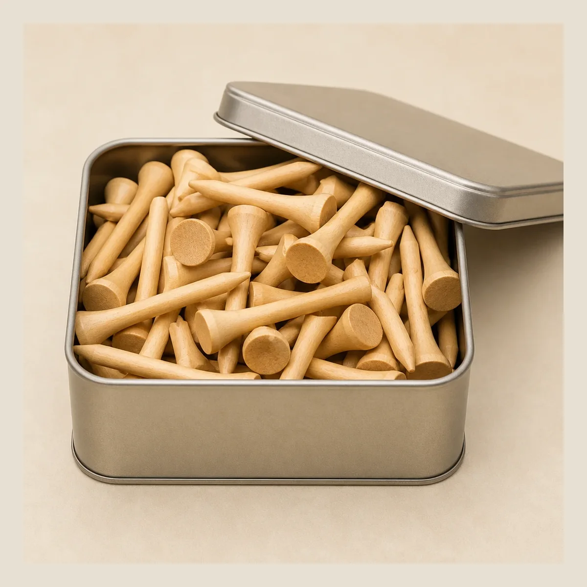 Golf tee gift tin
