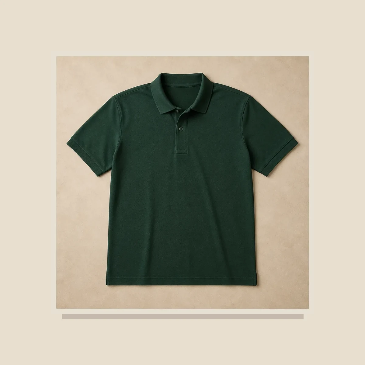 Forest green corporate polo