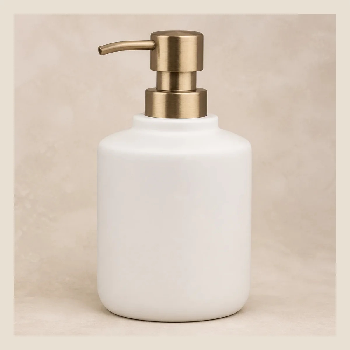 Ceramic soap dispenser