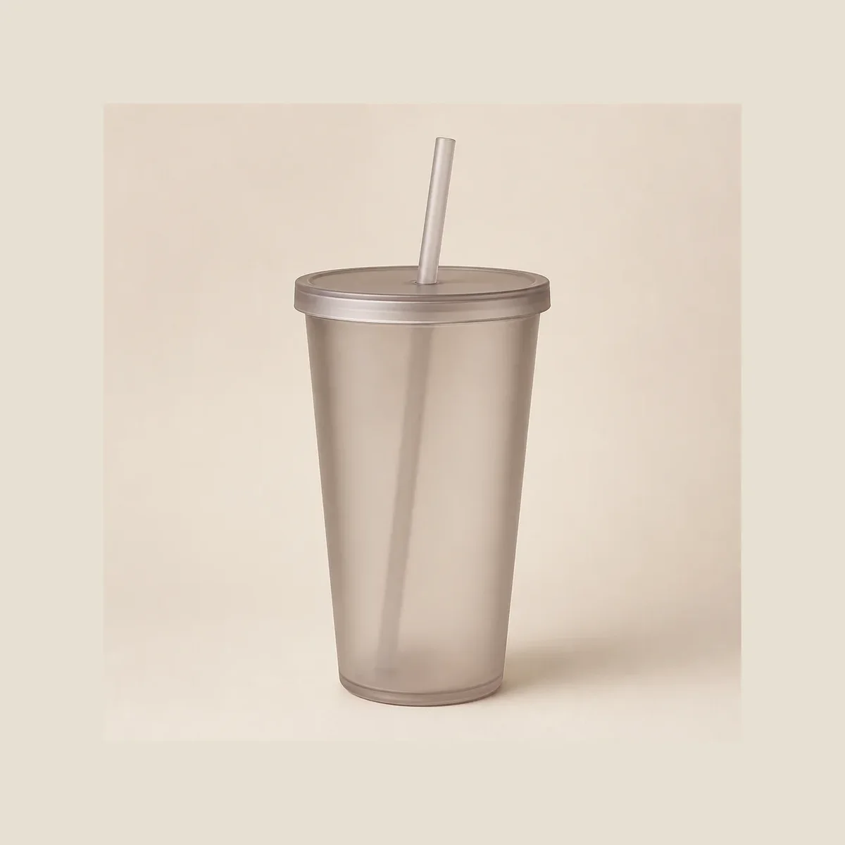 Frosted acrylic tumbler