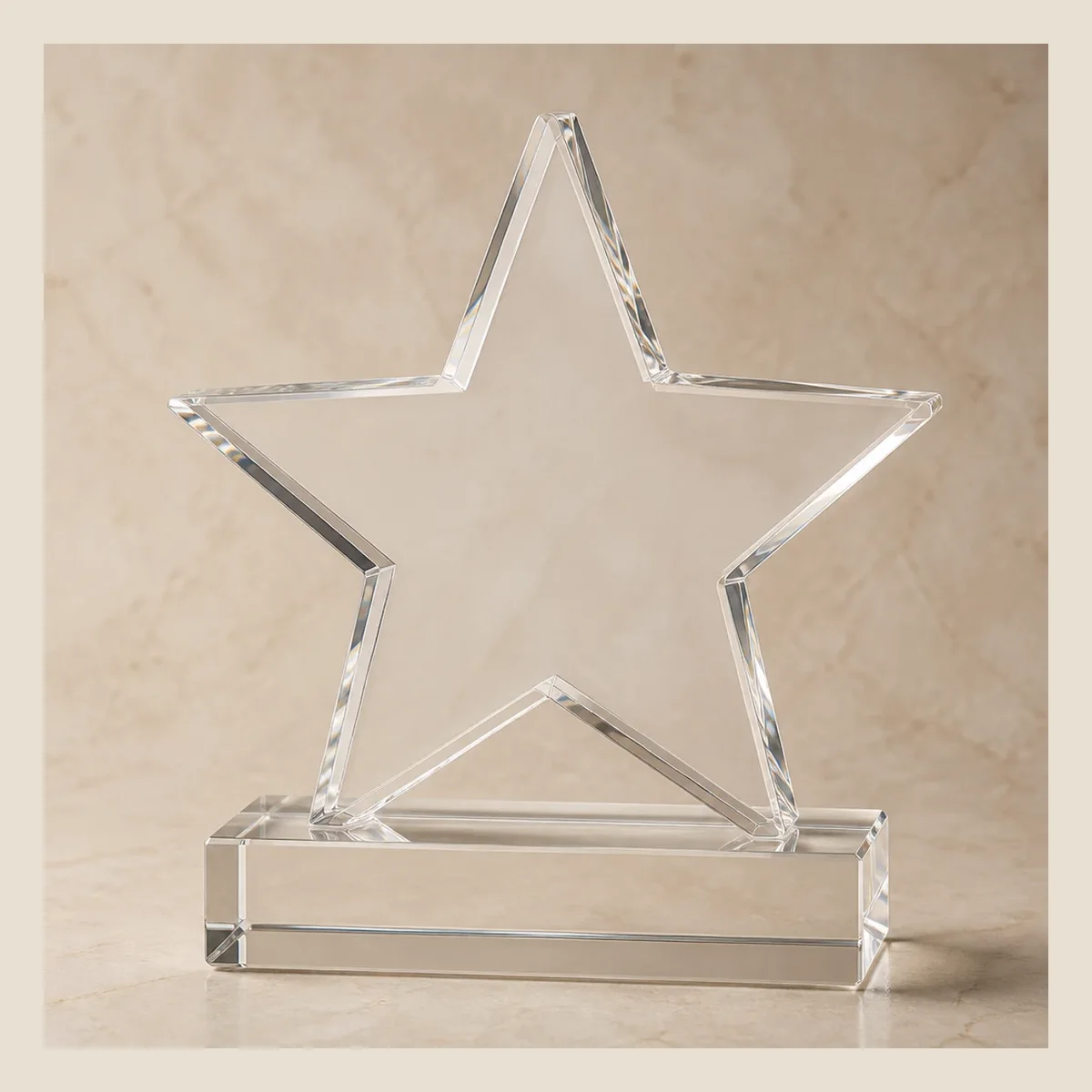 Acrylic star award