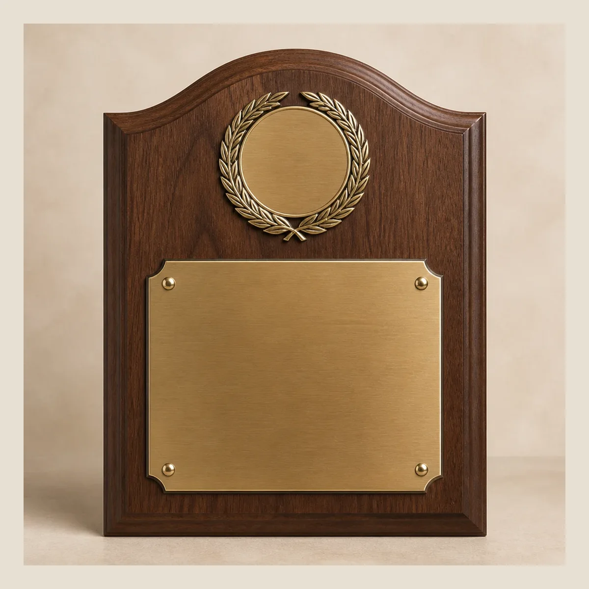 Walnut perpetual plaque